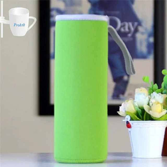 1 Pcs 550ml 18.5*6.8cm Sport Water Bottle Cover Neoprene Insulator Sleeve Bag Case Pouch Available in 7 Colors