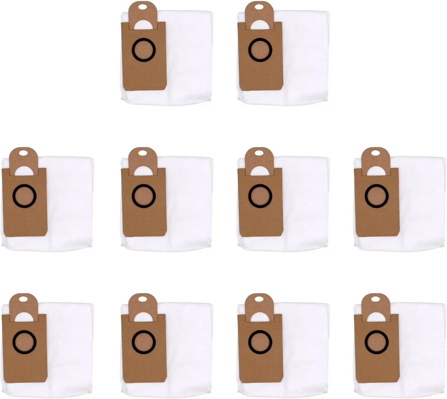10 Pack Dust Bags for iHome AutoVac Nova S1 Pro, iHRVS1PRO-3BLK, iHRV6-BLK, iHRV7-SLK, iHRV13-BLK,iHRV14-BLK Robot Vacuum Replacement Accessory Parts