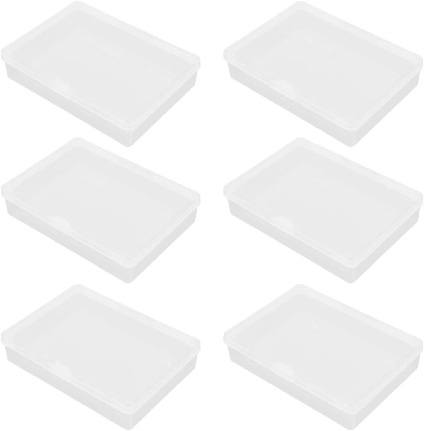 12 Pcs Card Storage Box Playing Card Gaming Card Storage Case Baseball Card Case Playing Card Holder Case Transparent Cards Container Translucent Pp Sports Card Man