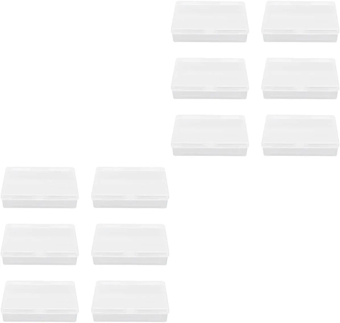 12 Pcs Card Storage Box Playing Card Gaming Card Storage Case Baseball Card Case Playing Card Holder Case Transparent Cards Container Translucent Pp Sports Card Man