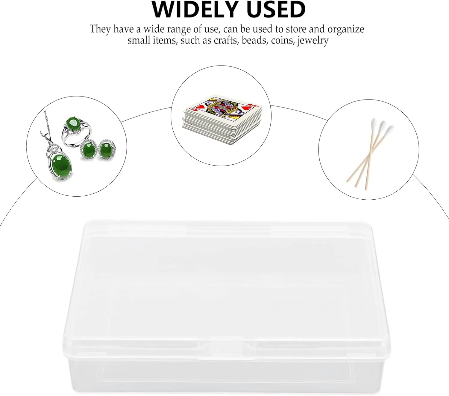12 Pcs Card Storage Box Playing Card Gaming Card Storage Case Baseball Card Case Playing Card Holder Case Transparent Cards Container Translucent Pp Sports Card Man