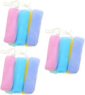 15pcs Soap Foaming Net Storage Bags Random Colors Bath Accessory for Exfoliation Skin Care Easy to Quick Dry Design for Rough Dry Skin Areas