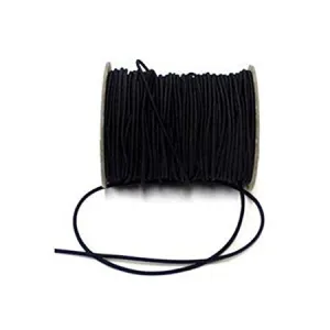 1/8 inch = 3mm Round Elastic for all use full roll of 288 yards Black / white and more colors