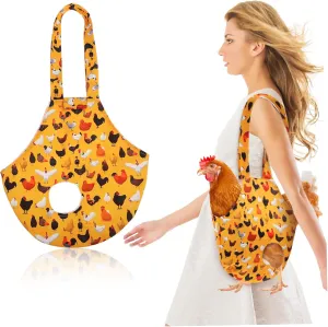 2 Pack Pet Chicken Outing Bag Stylish Chicken Decor Accessory Comfort Leg Opening Secure Closure Easy Handle