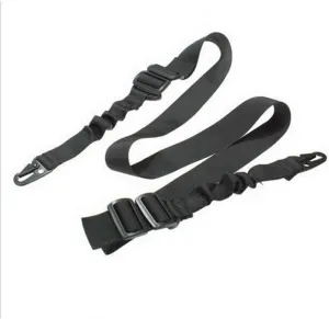 2 Point Rifle Sling with Metal Hook, High Impact Shoulder Strap Fits Any Gun, Easy Length Adjuster, Multi Use Gun Sling for Outdoor Sports, Hunting