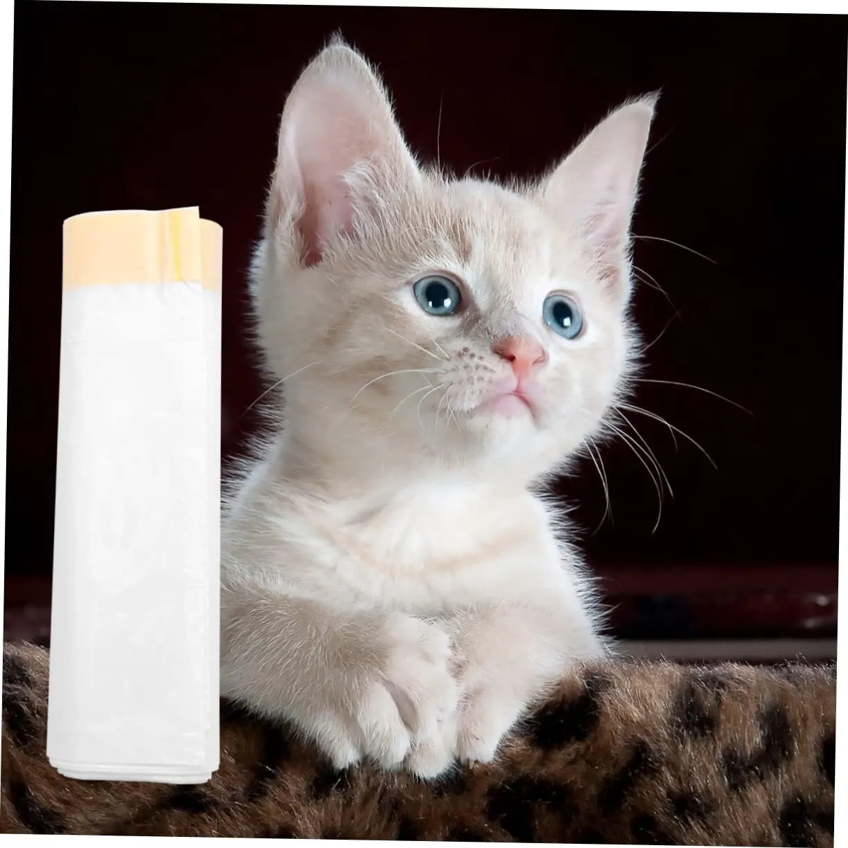 2 Rolls Travel-friendly Cat Litter Bag Ldpe Material Easy to Carry Essential Cat Supplies