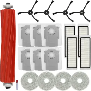 20 PCS Accessories Kit for Roborock Q Revo Robot Vacuum Cleaner, Replacement Parts Main Brush, Side Brush, Washable Filter, Mop Cloths, Dust Bag
