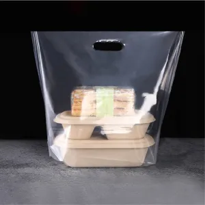 22 x 32cm Clear Hole Carrier Bag (50pcs)