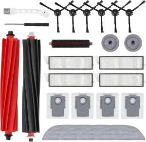 24 PCS Accessories for Roborock S8 MaxV Ultra/ S8 Max Ultra Robot Vacuum, Replacement Parts Dual Main Brush, Side Brush, Washable Filter, Dust Bag, Mop Pad, Edge Mop Cloths