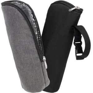 2pcs Baby Bottle Insulated Bags Thermal Breastmilk Feeding Bottle Holder Tote with Hanging Buckle Portable Insulation Pouch for Newborn Toddler Stroller Travel