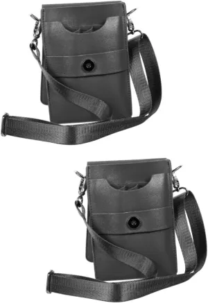 2pcs Barber Cliers Case Stylist Scissors Bag in Cowhide Versatile Shoulder Bag for Hairdressing Tools Easy to Carry