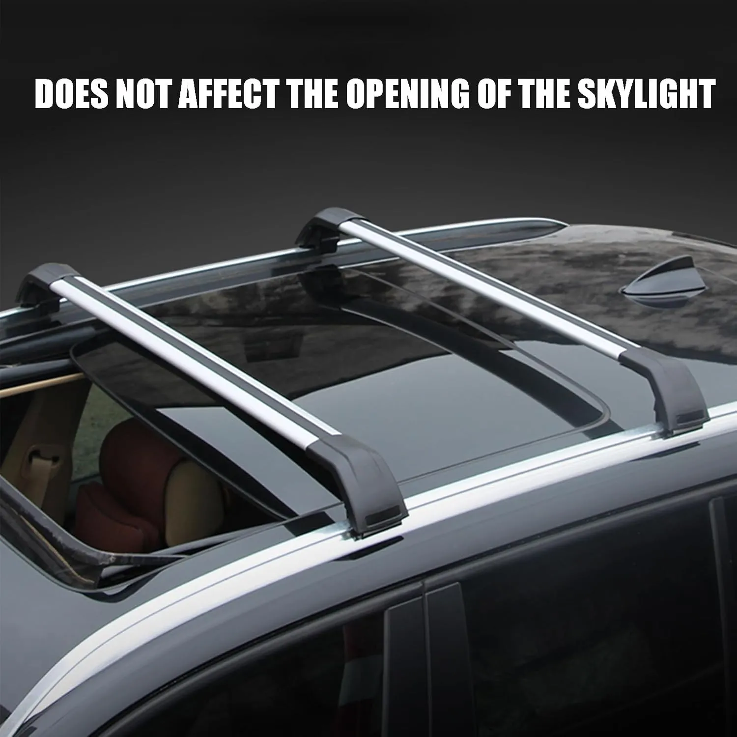 2Pcs Car Roof Rack Cross Bars for Peugeot (4E/H) T7 (4C) Hatchback/Wagon Estate 2009-2023 2024 Lockable Car Roof Bars Anti-Theft Luggage Carrier Transport Rack Roof Bars,C