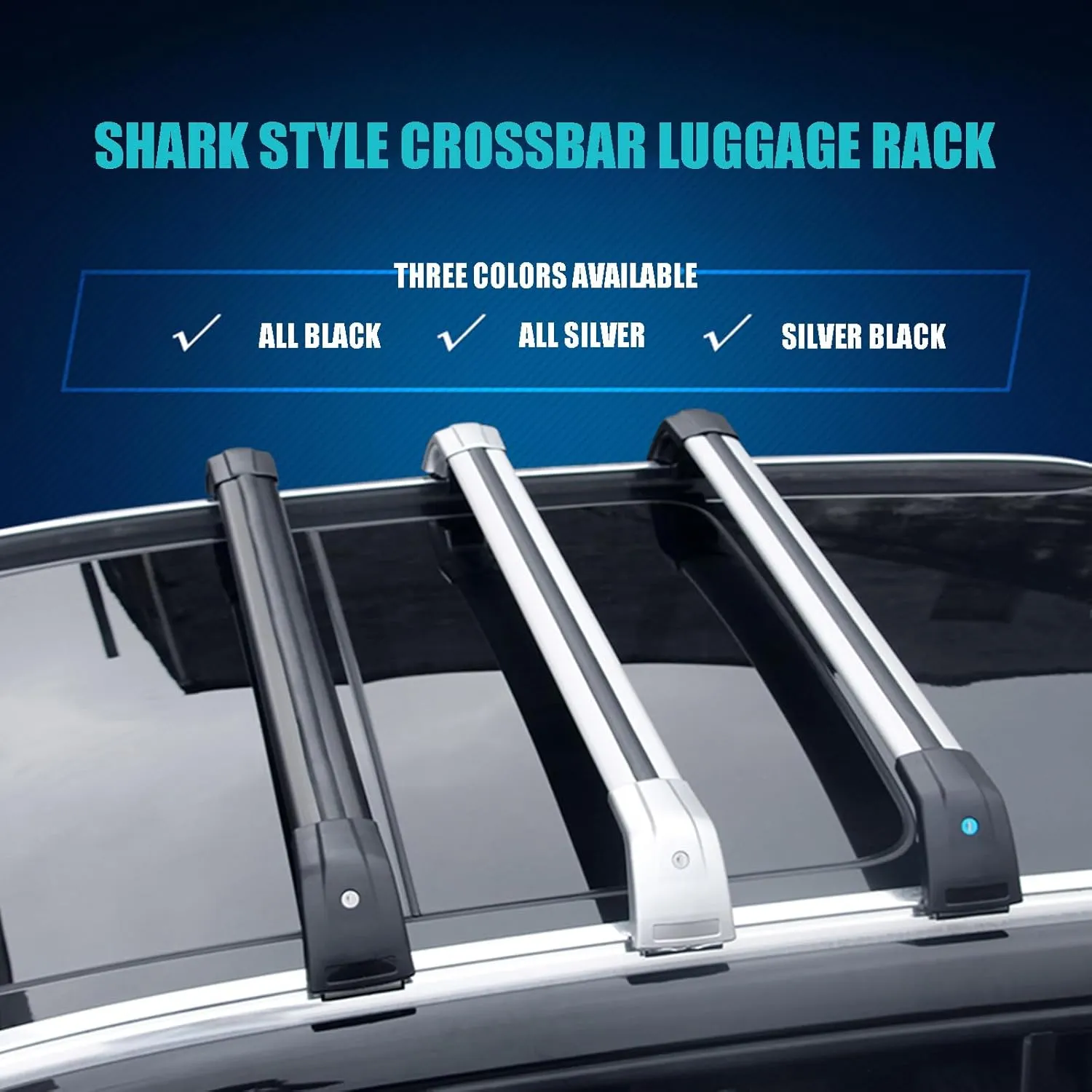2Pcs Car Roof Rack Cross Bars for Peugeot (4E/H) T7 (4C) Hatchback/Wagon Estate 2009-2023 2024 Lockable Car Roof Bars Anti-Theft Luggage Carrier Transport Rack Roof Bars,C
