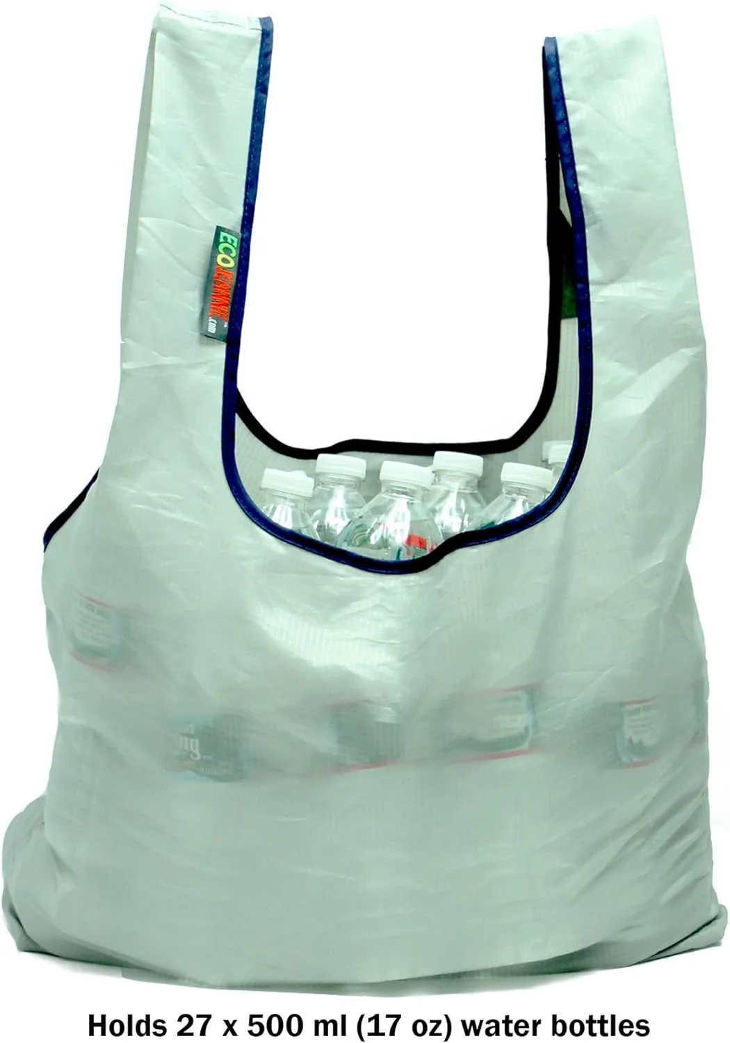3 Pack Super Strong Ripstop Nylon Foldable Reusable Bag Grocery Shopping Tote Bag with Built-in Pouch