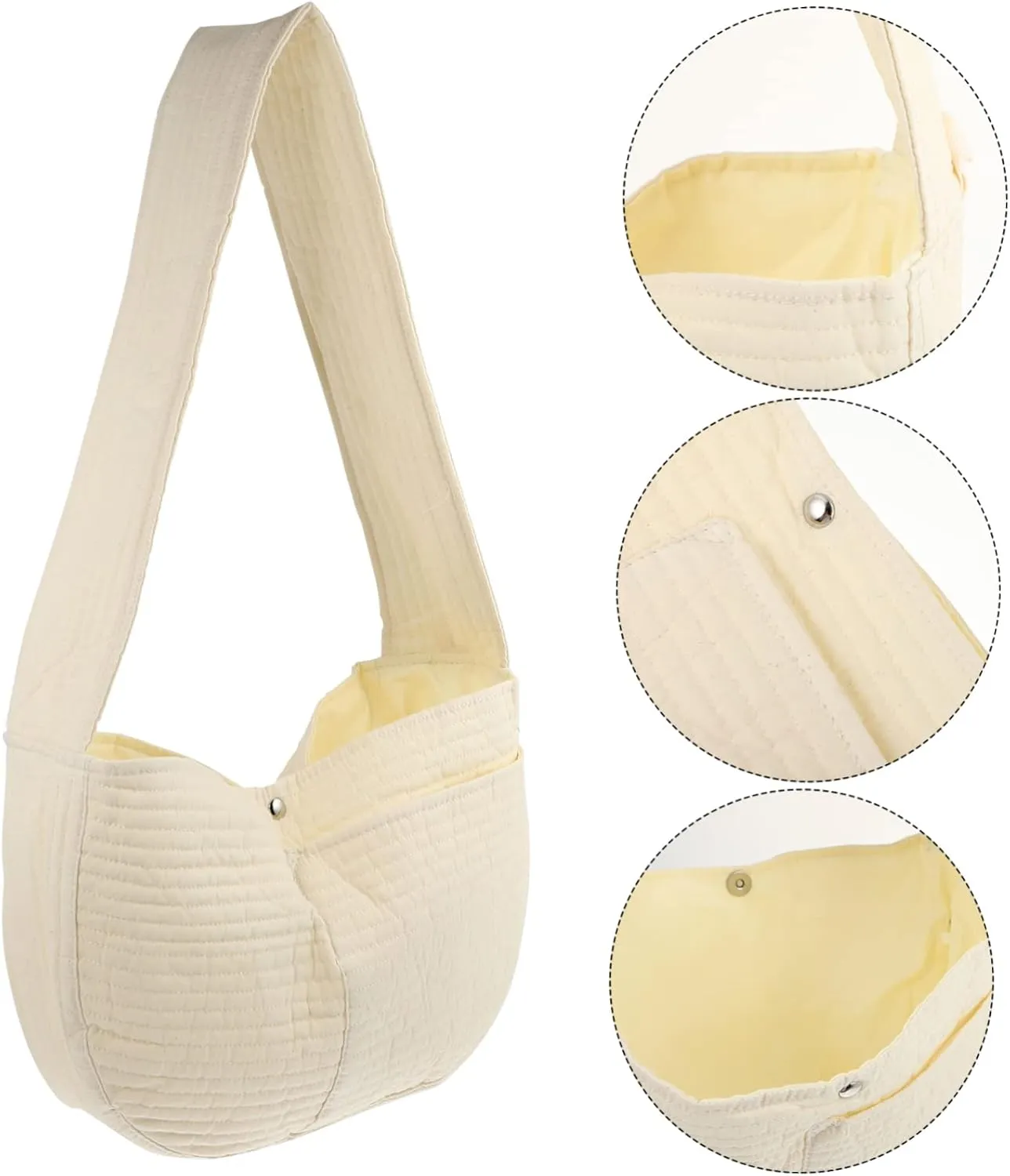 3 Pcs Pet Messenger Bag Cross Body Bag Travel Tote Bags Puppy Sling Carrier Puppy Carrier for Small Dogs Kitten Pet Shoulder Bag Pet Sling Carrier Cat Shoulder Bag Beige Polyester