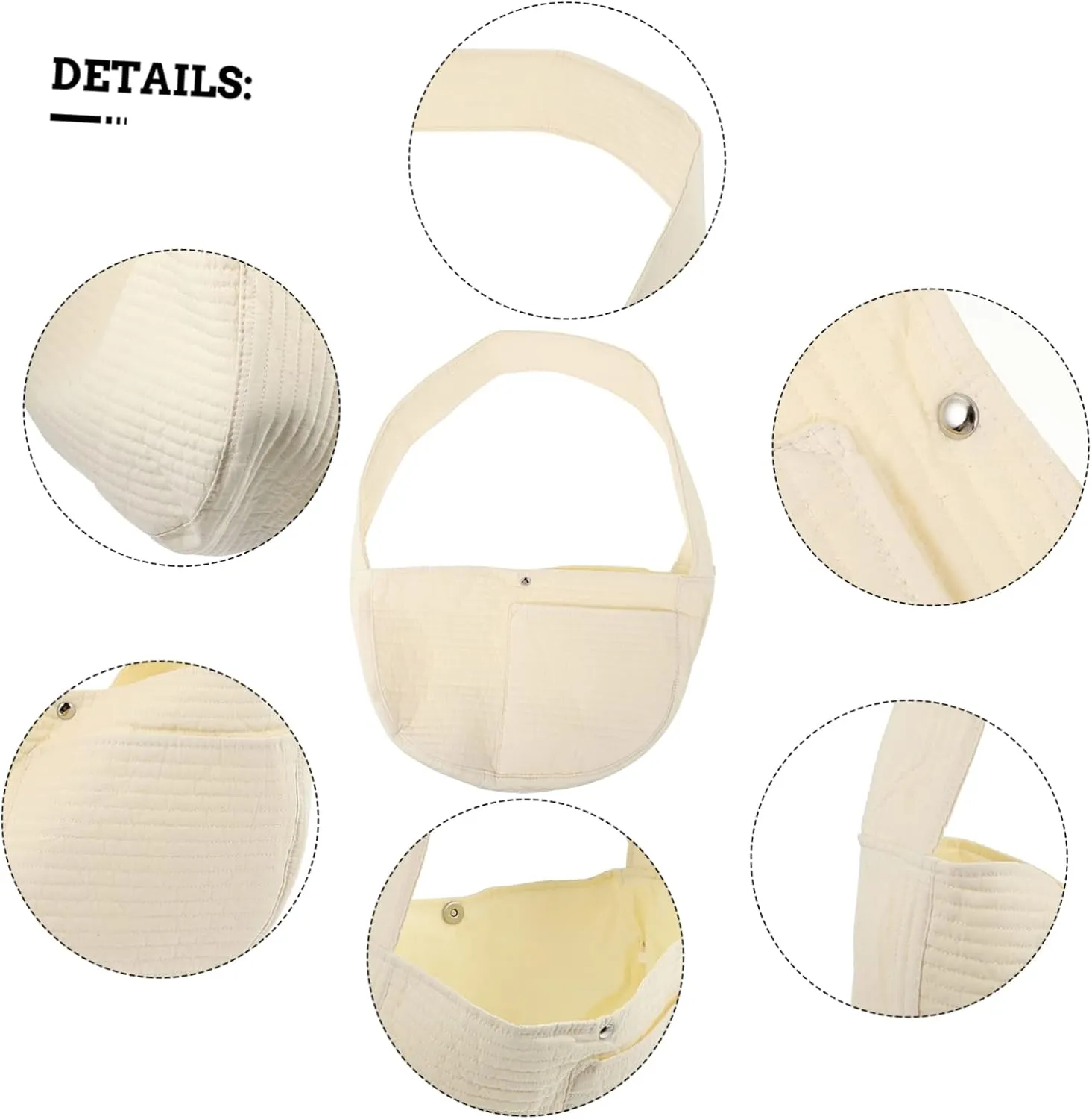3 Pcs Pet Messenger Bag Cross Body Bag Travel Tote Bags Puppy Sling Carrier Puppy Carrier for Small Dogs Kitten Pet Shoulder Bag Pet Sling Carrier Cat Shoulder Bag Beige Polyester