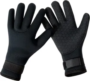3mm Wetsuit Gloves Neoprene Diving Gloves Thermal Anti-Slip Scuba Gloves for Men Women Snorkeling Water Skiing Swimming Surfing Fishing