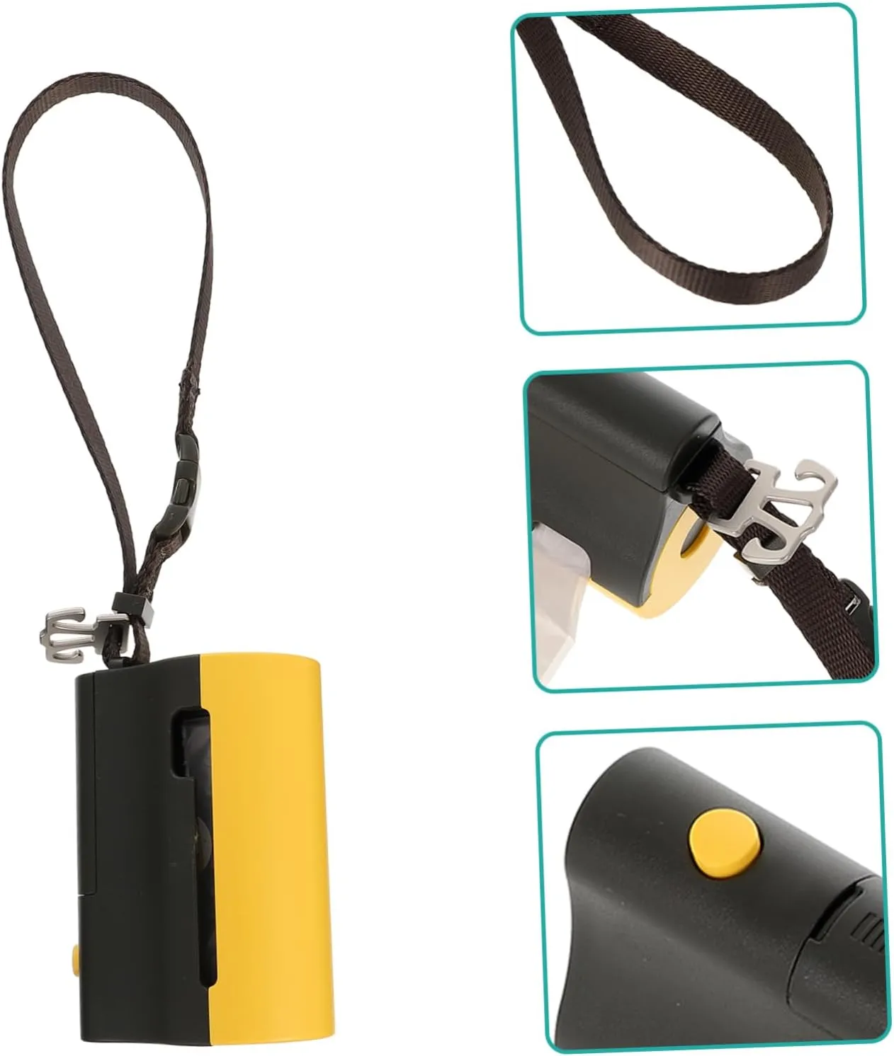 3pcs Pet Waste Bag Holder Bag Dispenser Durable Rope Strong Break-resistant Nighttime Lights