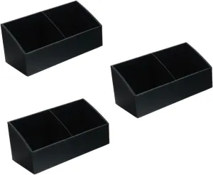 3pcs Tea Storage Holder Stand Tea Bag Organizer Compartment Box Portable