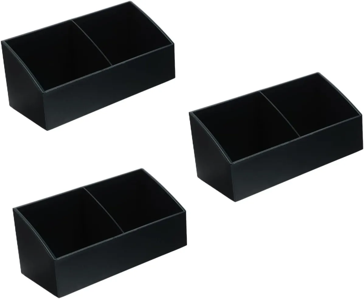 3pcs Tea Storage Holder Stand Tea Bag Organizer Compartment Box Portable
