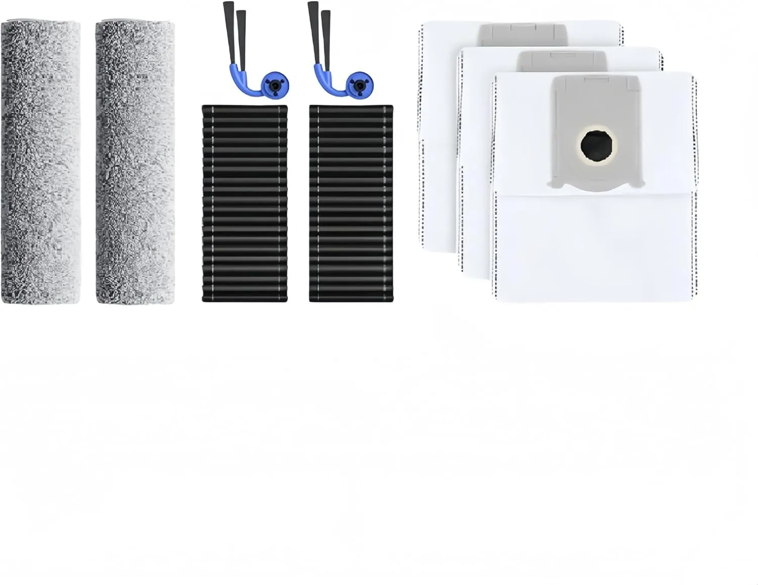 [4-in-1 Accessory Set] Compatible with Ecovacs X9PRO DEX61, Water Tank Edition Sweeping Robot Consumable Accessories Side Brush Filter Hepa Dust Bag Rolling Brush Dust Box(A Set)
