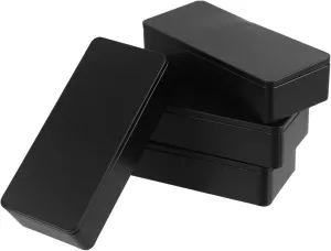4pcs Rectangular Metal Storage Box Tea Tin Portable Tin Box for Tea Bags for Travel Home Decor