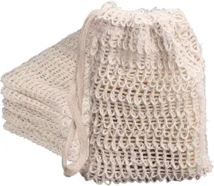 5-Piece Soap Bags for Soap Bars, Soap Bags Mesh Exfoliating, Bar Soap Loofah Pouch, Sisal Soap Saver Bag, Bar Soap Holder for Shower