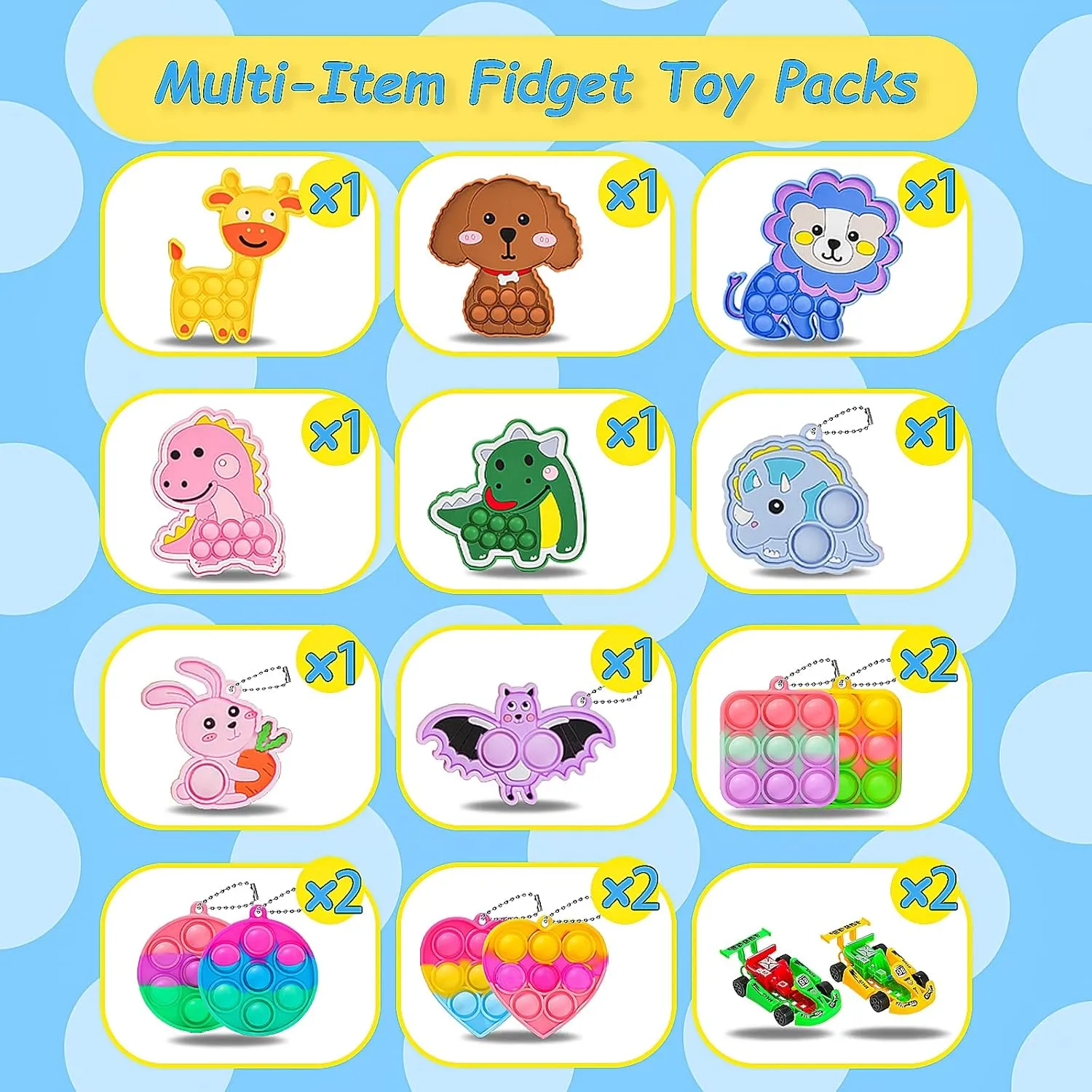 500 Pcs Party Favors for Kids, Fidget Toys Bulk, Prizes for Kids, Fidget Stocking Stuffers Birthday Party Gifts, Carnival Treasure Classroom Prizes Box, Goodie Bag Stuffers, Party Toys, Prizes in Bulk