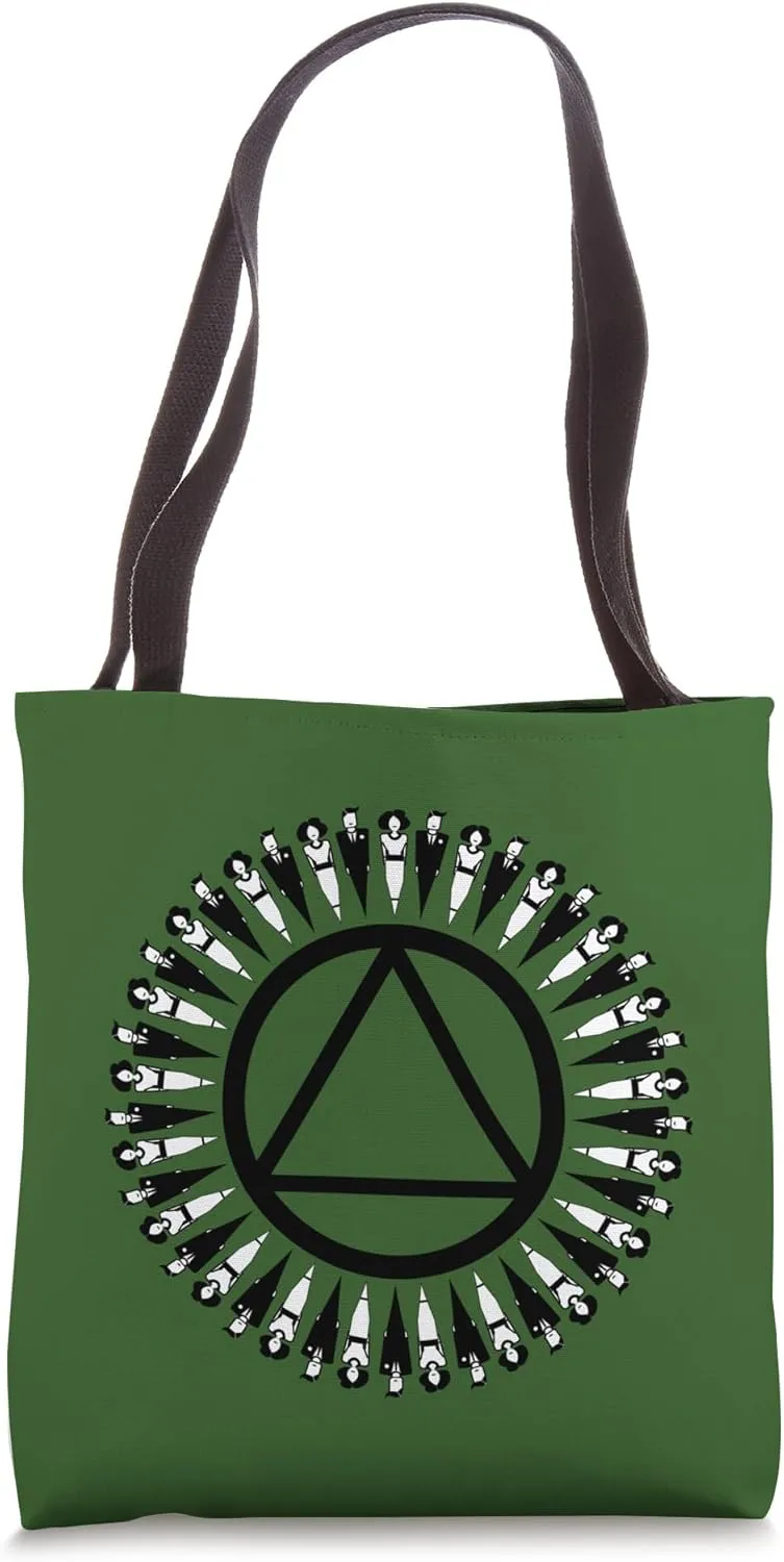 AA. Alcoholics Anonymous Worldwide Solution. Tote Bag