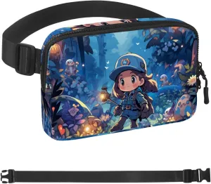 Adventure Girl-35 Belt Bag for Men and Women Fanny Pack,Belt Bag with Adjustable Strap,Fashion Crossbody Everywhere Belt Bag for Travel Outdoors Running Hiking