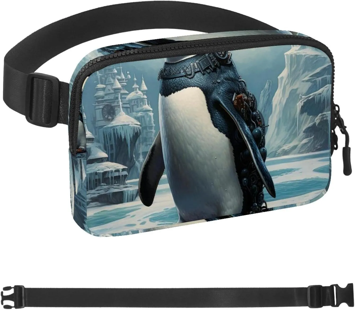 Adventure Penguin-1430 Belt Bag for Men and Women Fanny Pack,Belt Bag with Adjustable Strap,Fashion Crossbody Everywhere Belt Bag for Travel Outdoors Running Hiking