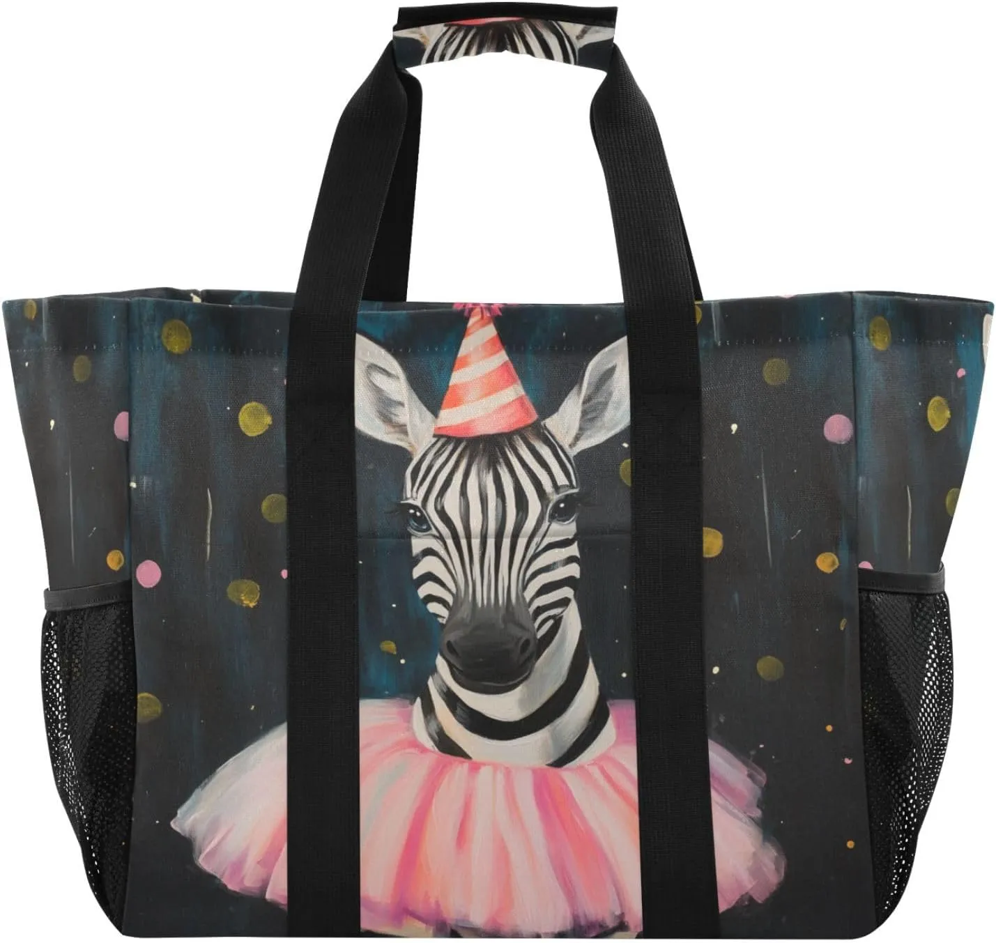 ALAZA Beautiful African Woman Turban Tribal Waterproof Beach Tote Bags