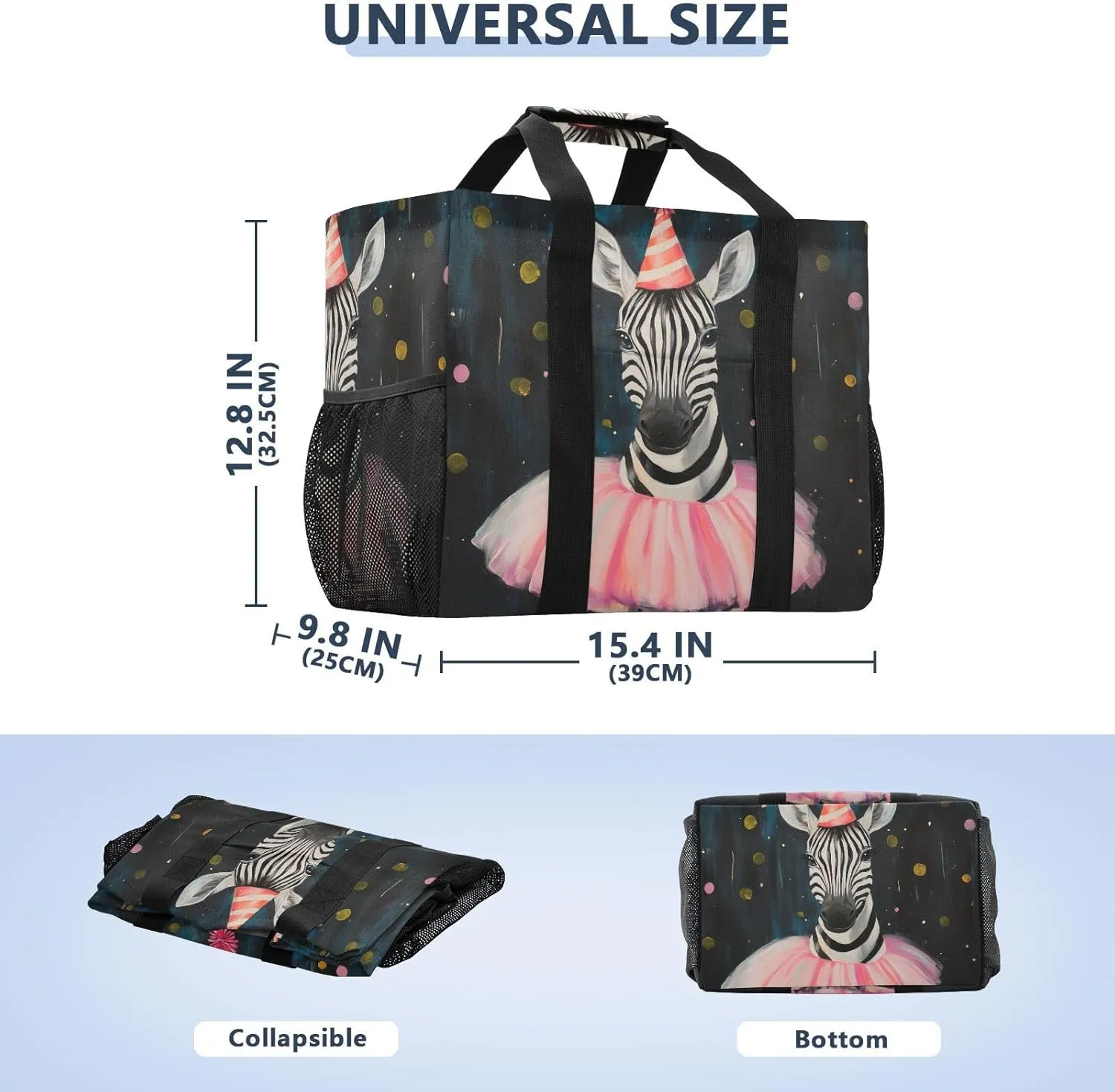 ALAZA Beautiful African Woman Turban Tribal Waterproof Beach Tote Bags