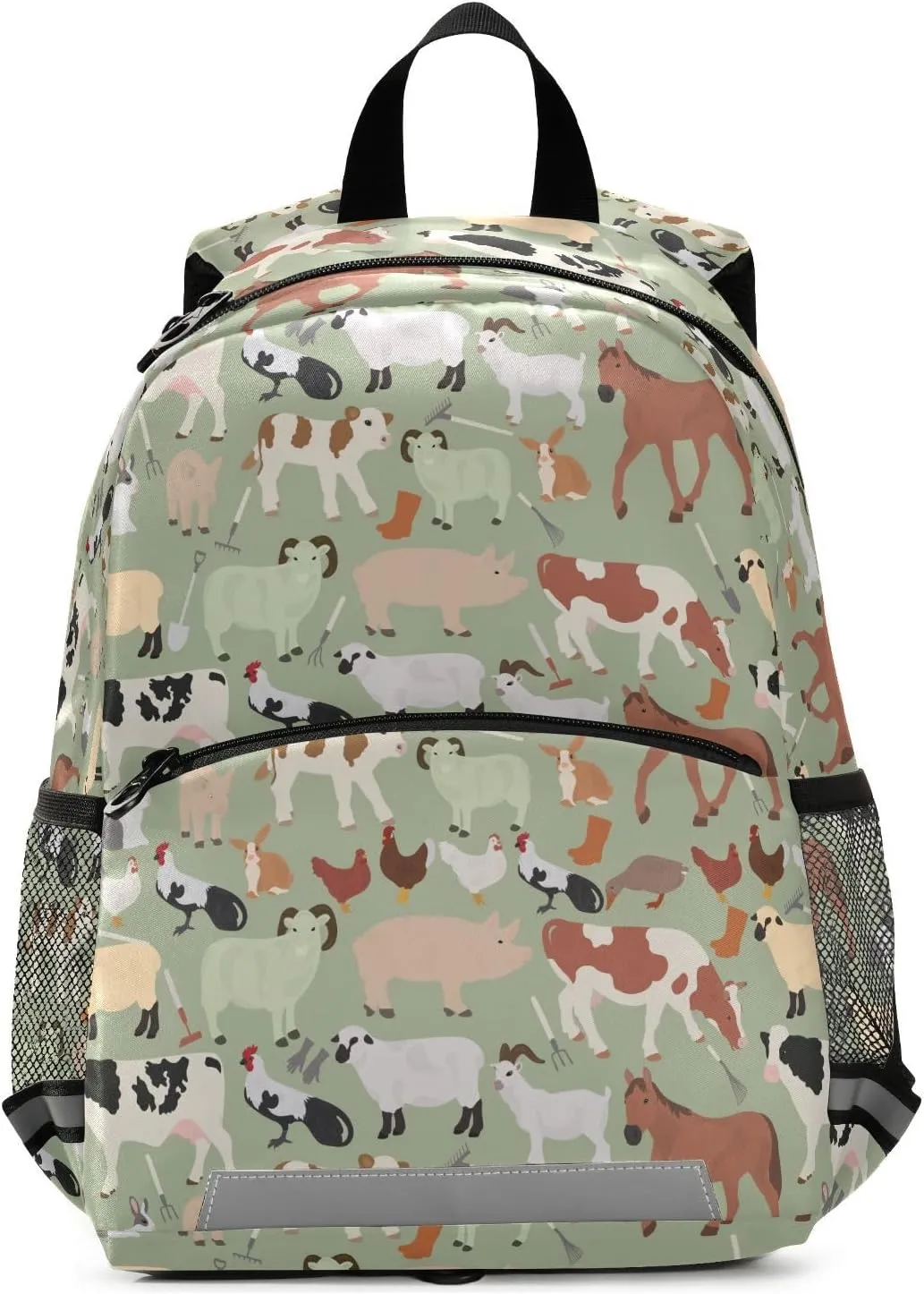 ALAZA Farm Animals in Retro Style Toddler Backpack for Boys Girls Preschool Bag