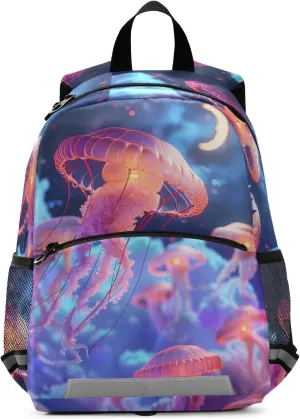 ALAZA Magic Jellyfish Toddler Backpack for Boys Girls Preschool Bag