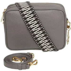 Alice Wheeler London Soho Camera Crossbody Bag - Slate Grey