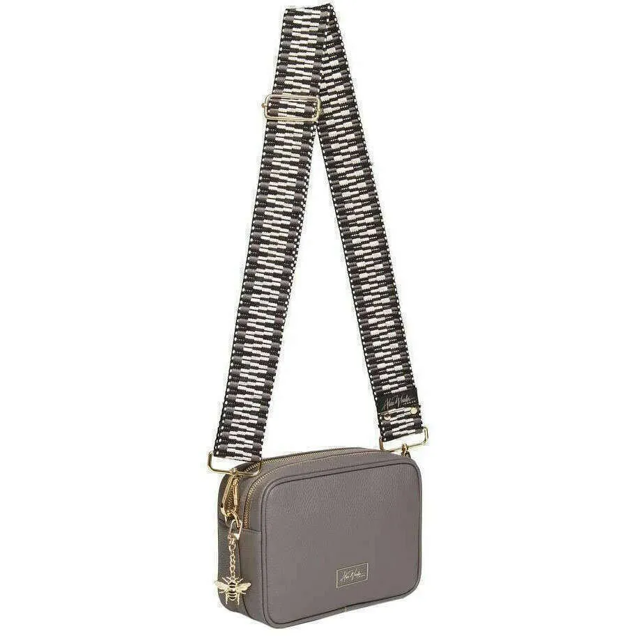 Alice Wheeler London Soho Camera Crossbody Bag - Slate Grey