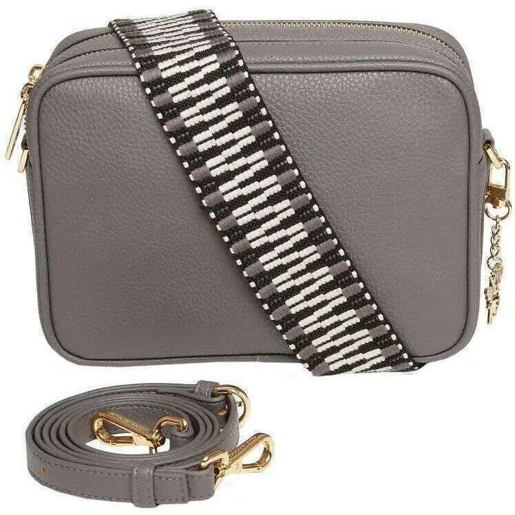 Alice Wheeler London Soho Camera Crossbody Bag - Slate Grey