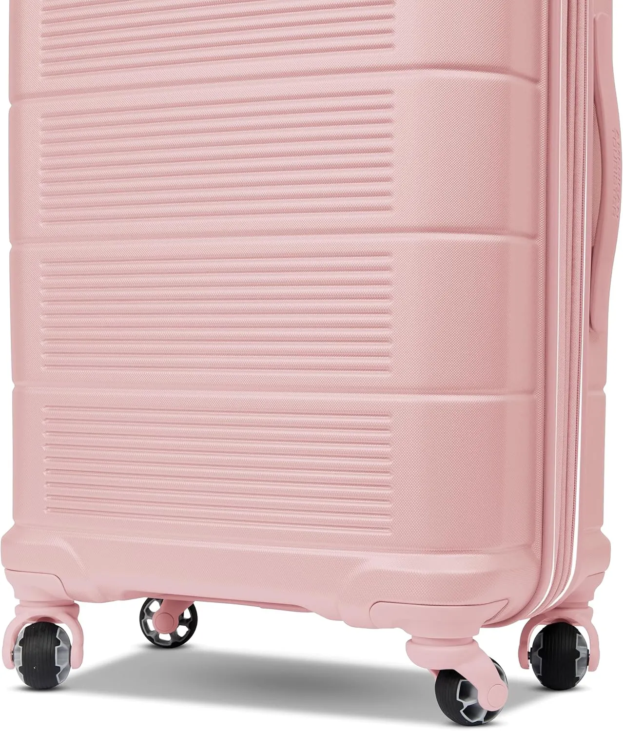 American Tourister Stratum 2.0 Expandable Hardside Luggage with Spinner Wheels, 2-Piece Set 20/24, Pink Blush