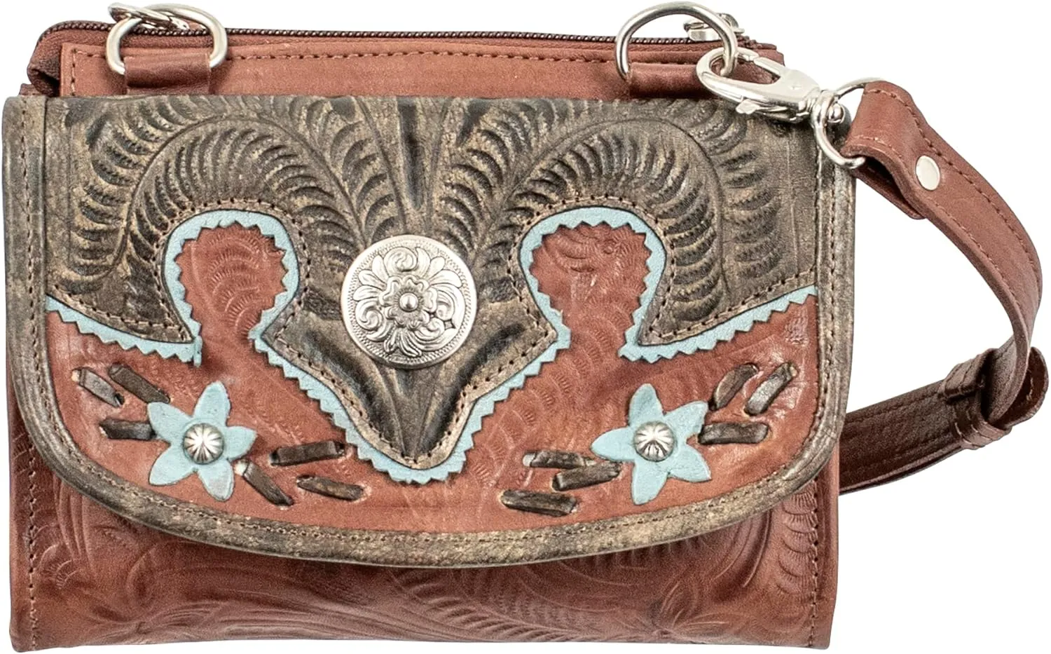 American West Desert Wildflower Crossbody Bag