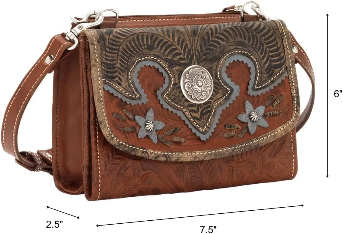 American West Desert Wildflower Crossbody Bag