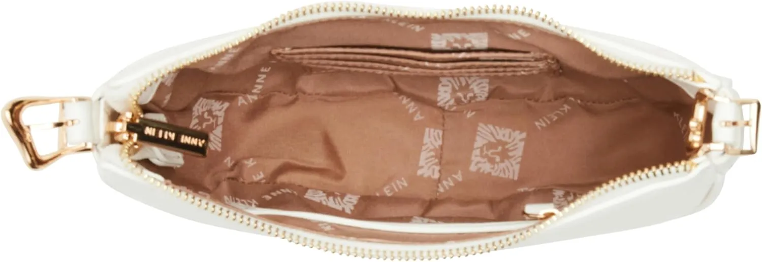 Anne Klein Sculpted Buckle Half Moon Crossbody