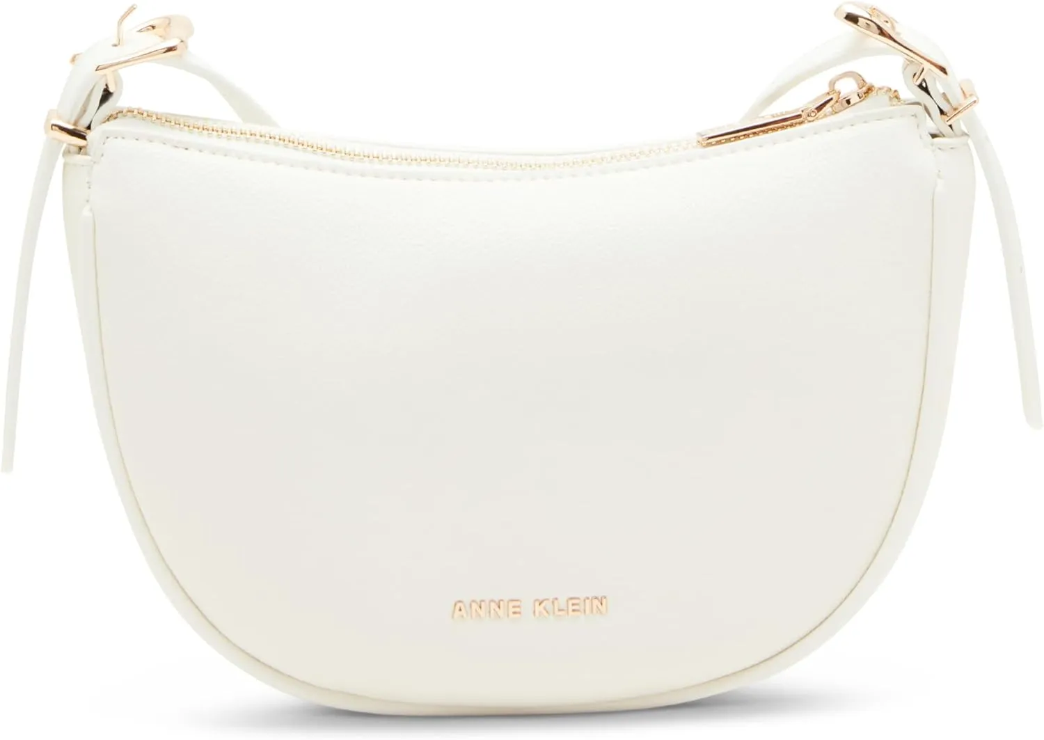 Anne Klein Sculpted Buckle Half Moon Crossbody