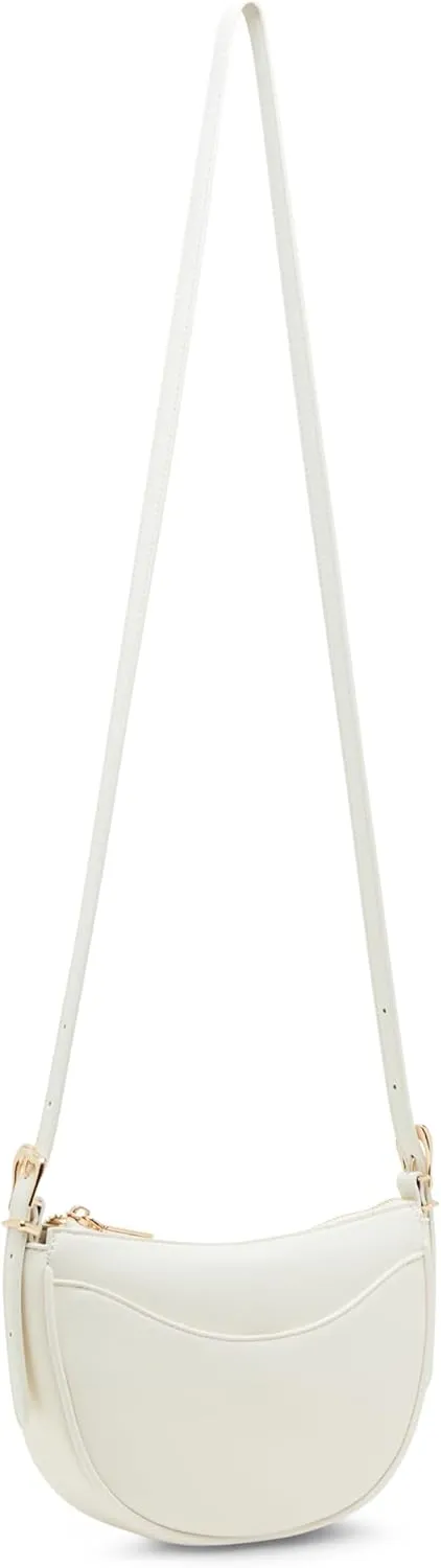Anne Klein Sculpted Buckle Half Moon Crossbody