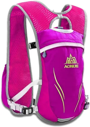 AONIJIE Running Hydration Vest Backpack 5.5L Lightweight & Breathable Water Backpack for Hiking Trail Running Cycling Race Marathon for Women Men