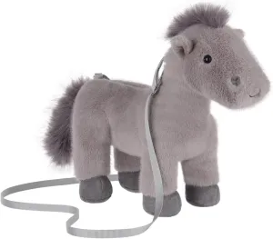 Apricot Lamb Pony Horse Shaped Crossbody Plush Purse, Stuffed Animal Shoulder Bag, Kids Fashion Handbags, 11.9 Inches