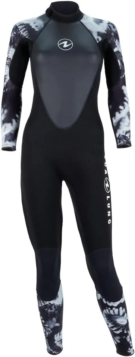 Aqualung HydroFlex 3mm Women's Jumpsuit, Camouflage Blue, X-Large