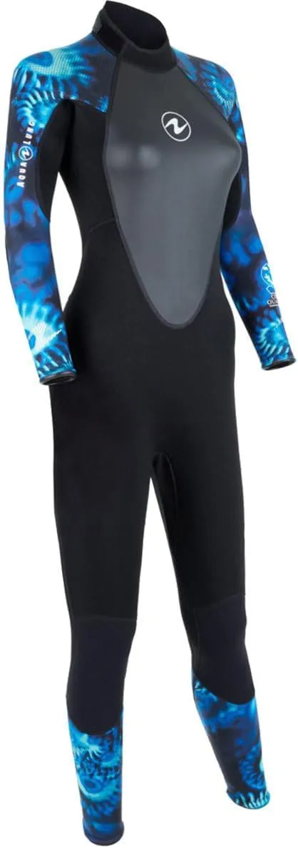 Aqualung HydroFlex 3mm Women's Jumpsuit, Camouflage Blue, X-Large