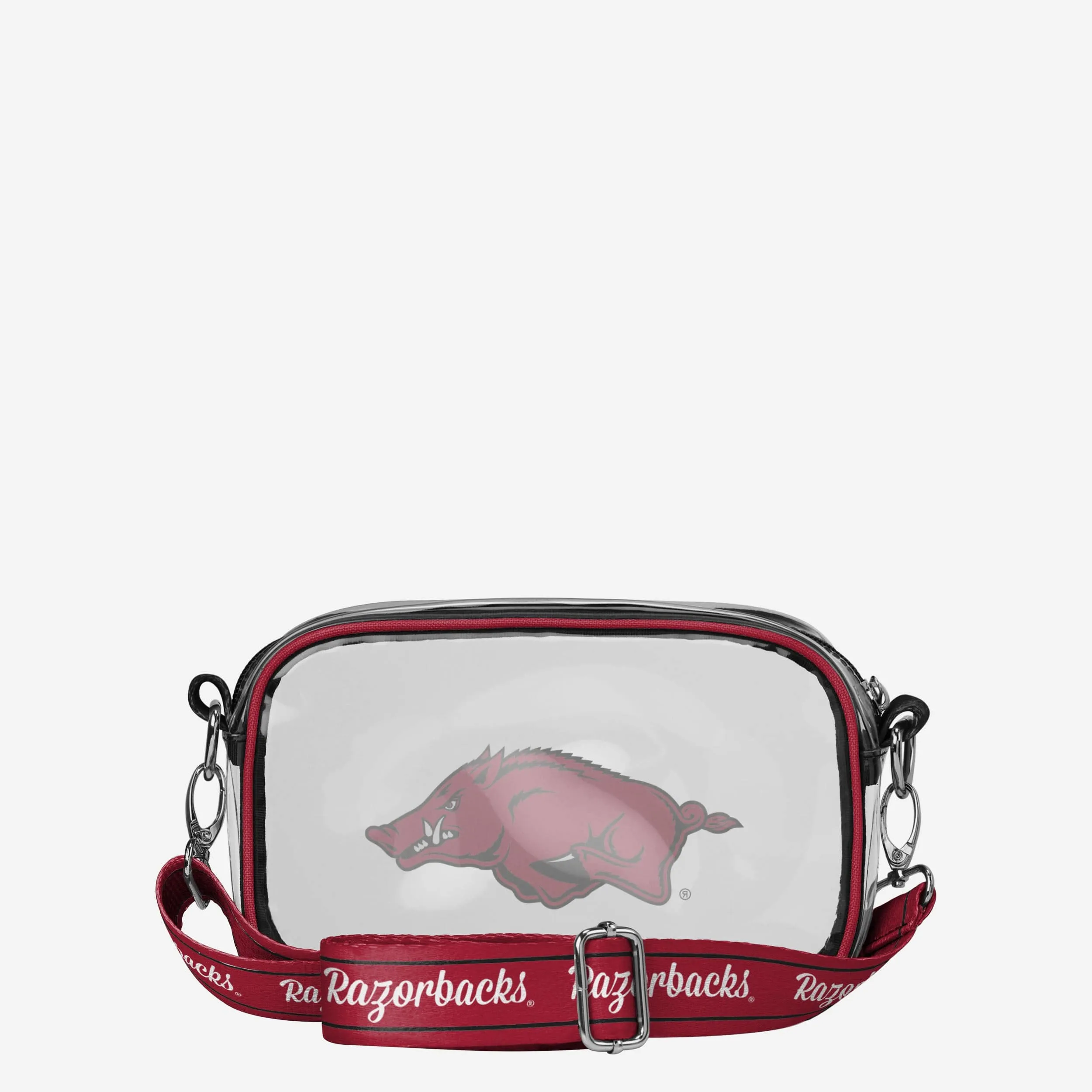 Arkansas Razorbacks Team Stripe Clear Crossbody Bag
