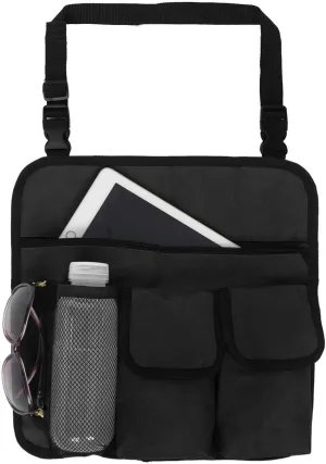 Armrest Beach Chair Caddy Bag Organizer Hanging Tote Bag Travel Carry Bag Pouch Arm Rest Side Organizer Side Bags Walker Storage Pouches for Home Outdoor Baby Cart Chair Wheelchair Side Bag